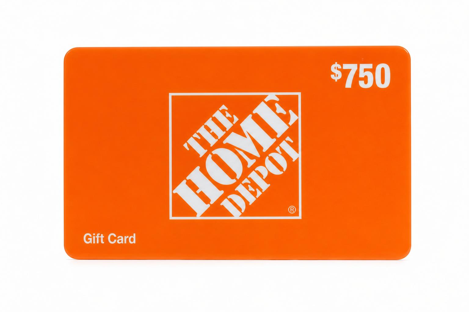 Home Depot $750 gift card